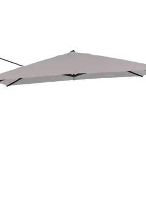 Garden Impressions Hawaii King pole zweefparasol 400x400 cm carbon black sand Gecertificeerd