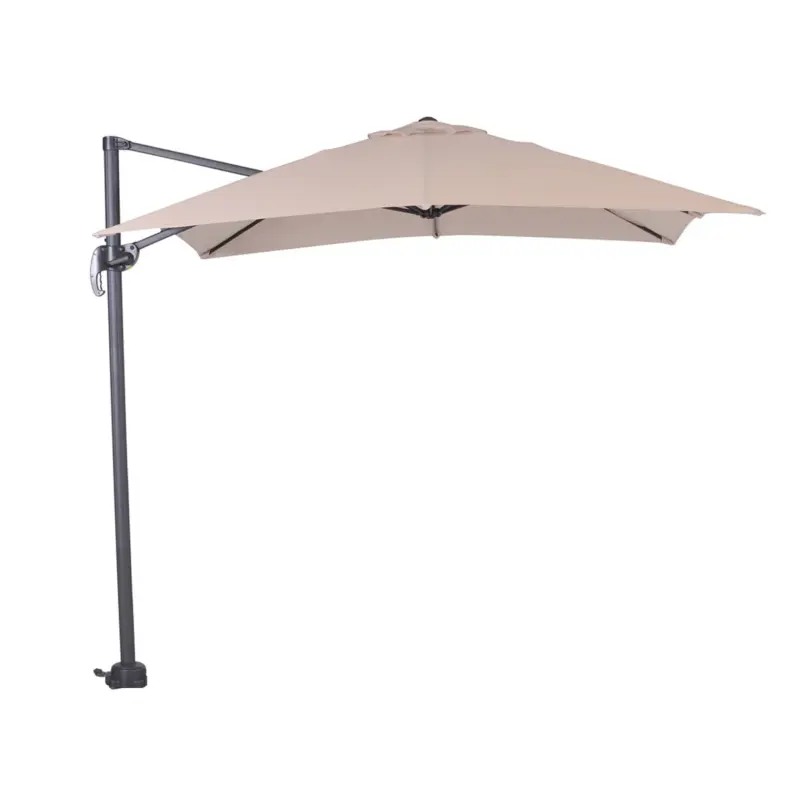 Fabrieksprijs Hawaii parasol S - 250x250 cm - carbon black - ecru