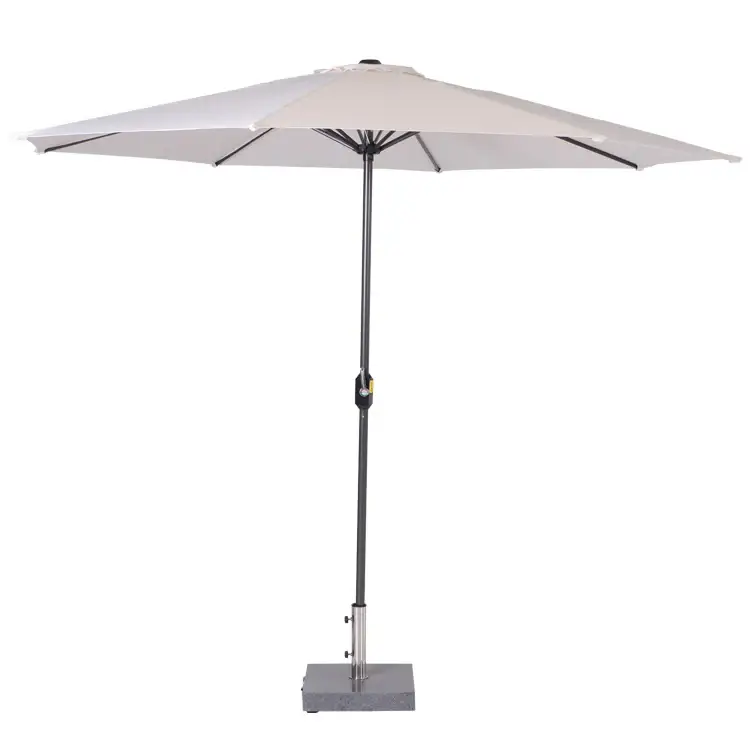 Gereduceerde Prijs Lotus parasol - Ø300 cm - carbon black - ecru