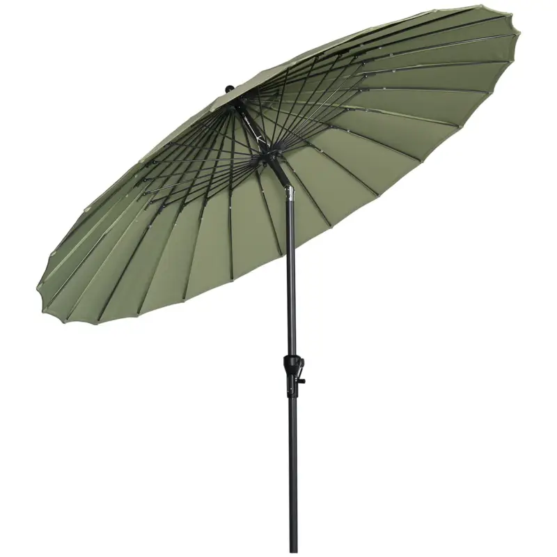 Garden Impressions Manilla parasol - Ø250 cm - carbon black - olijf Seizoensaanbieding