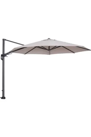 Beperkt Aanbod Hawaii zweefparasol - Ø350 cm - carbon black - zand