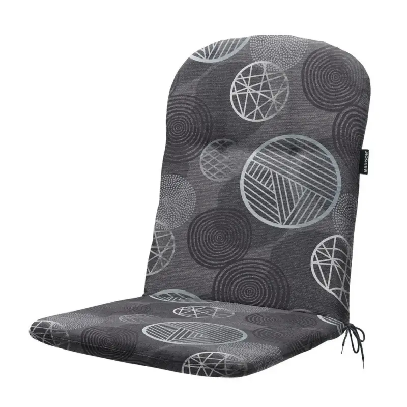Beperkte Voorraad Madison kuipstoelkussen Circle grey 96x45 cm