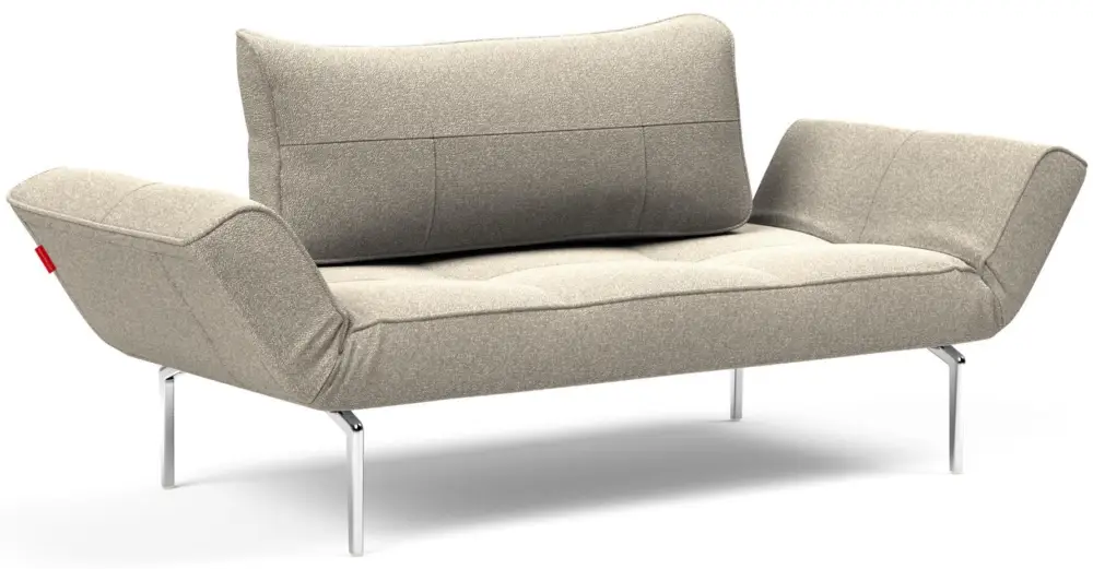 Finale Uitverkoop Zeal Straw Beige Bouclé Slaapbank