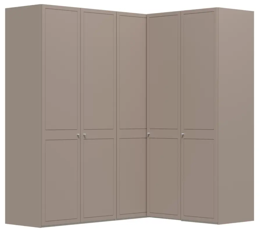 Beste Prijs Chalet Nougat 90° Hoek Kledingkast 5 Deurs