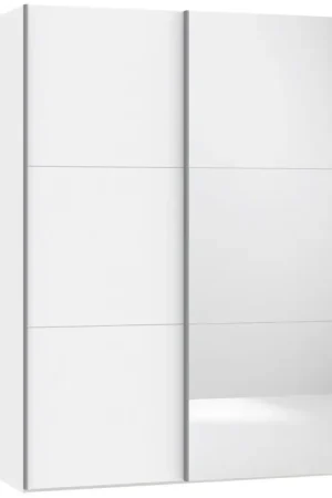 Wit / Spiegel 152 cm Schuifdeur Halkast Veilige Betaling