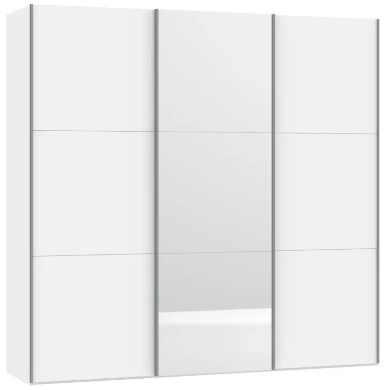Lage Kosten Wit / Spiegel 228 cm Schuifdeur Halkast