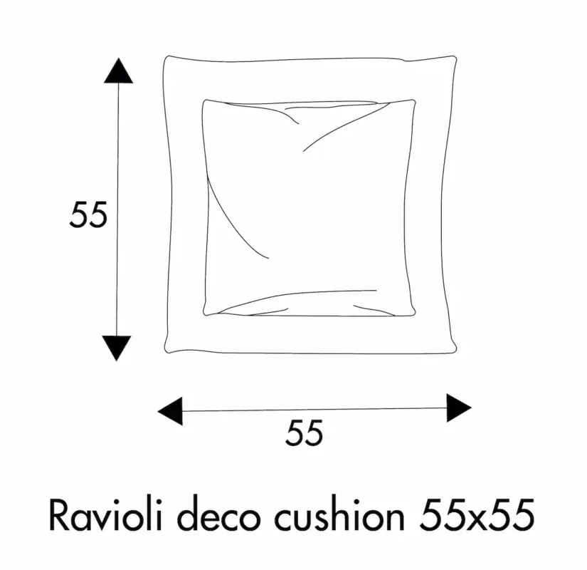Weekendaanbieding Annie Ravioli Kussen 55 x 55 cm