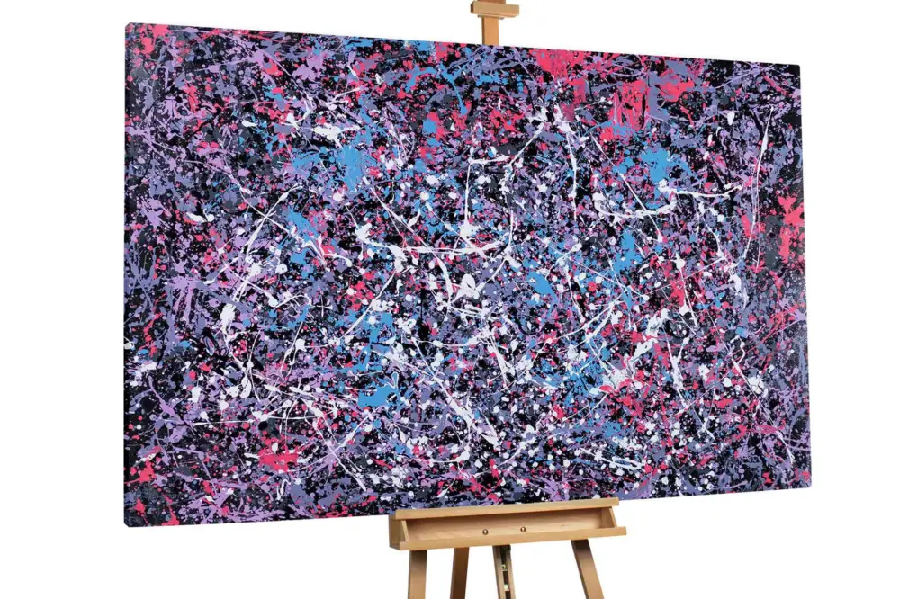Aanbieding XXL Olieverf schilderijen 'Comet Dust' | Handgeschilderd unicum