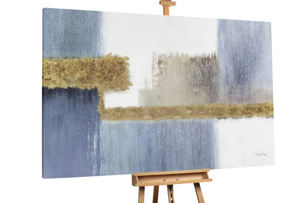 Fabrieksprijs XXL Olieverf schilderijen 'The Golden Path' | Handgeschilderd unicum