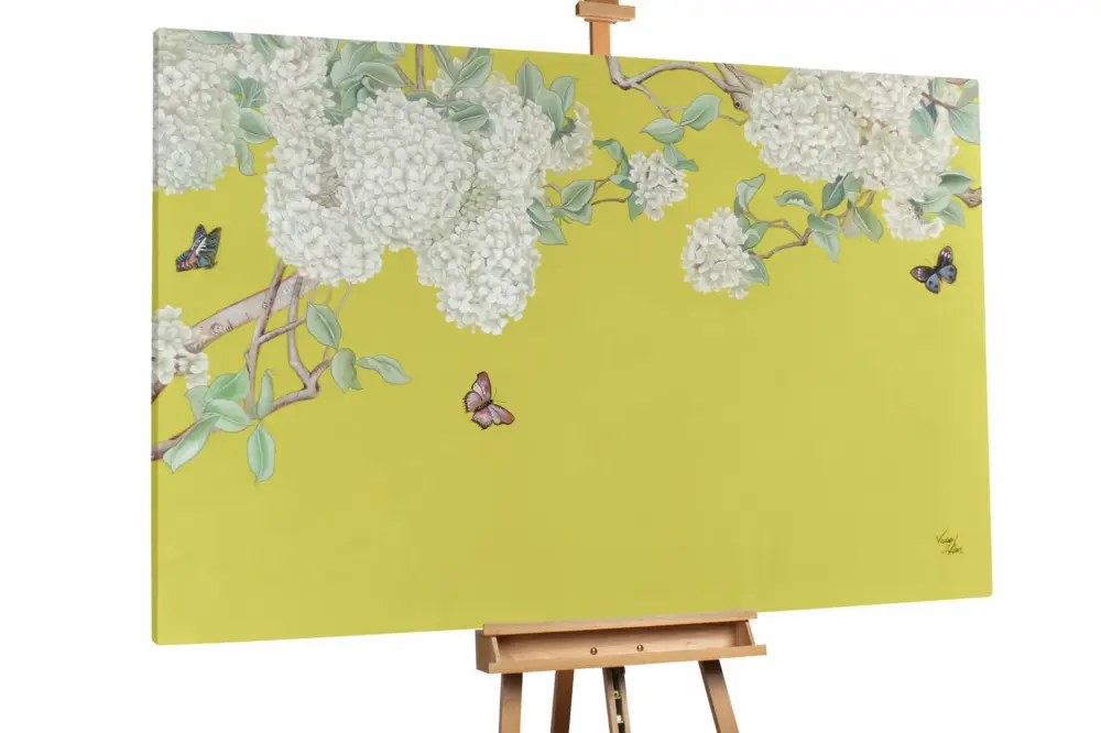 Nu Kopen XXL Olieverf schilderijen 'The Orient in Bloom' | Handgeschilderd unicum