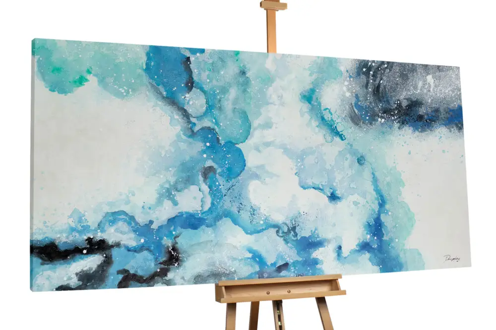 XXL Schilderij 'Cloudy Sky' | Handgeschilderd unicum 200x100cm Koopje