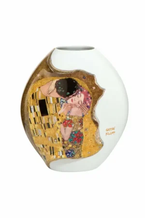 Meest Verkocht Porseleinen vaas 'All One Together' van Gustav Klimt 12x14x7,5cm