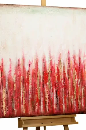 Favoriet Handgeschilderd schilderij 'Warm Crackling' 120x80cm | incl. certificaat van echtheid