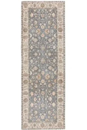 Nieuw Tapijt 'Mara Beige/Blue' 80x240cm
