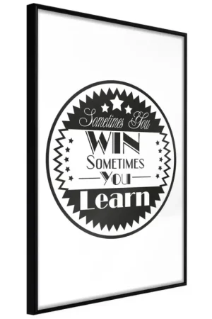 Poster 'Sometimes You Win Sometimes You Learn' Seizoensaanbieding