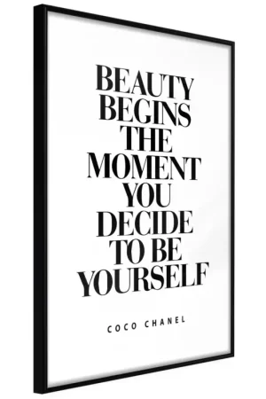 Poster 'Coco Chanel' Hoge Kwaliteit