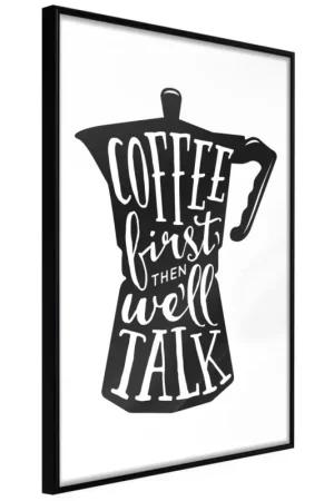 Poster 'Coffee First' Bestseller