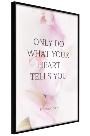 Merkproduct Poster 'Do What Your Heart Tells'