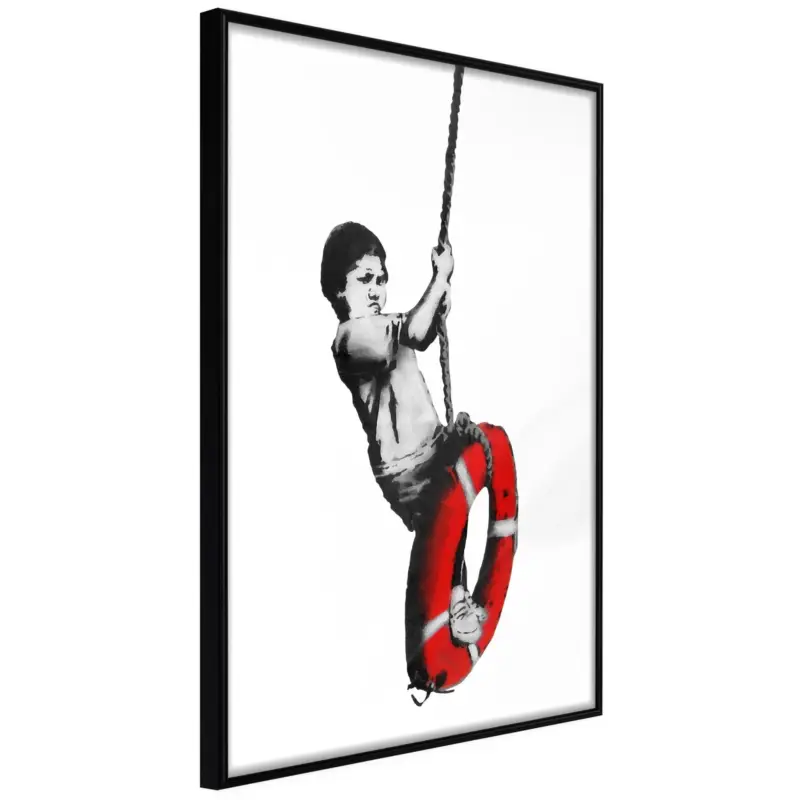 Hoge Kwaliteit Poster 'Banksy: Boy on Rope'