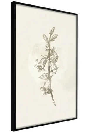 Betrouwbaar Poster 'Beige Campanula'