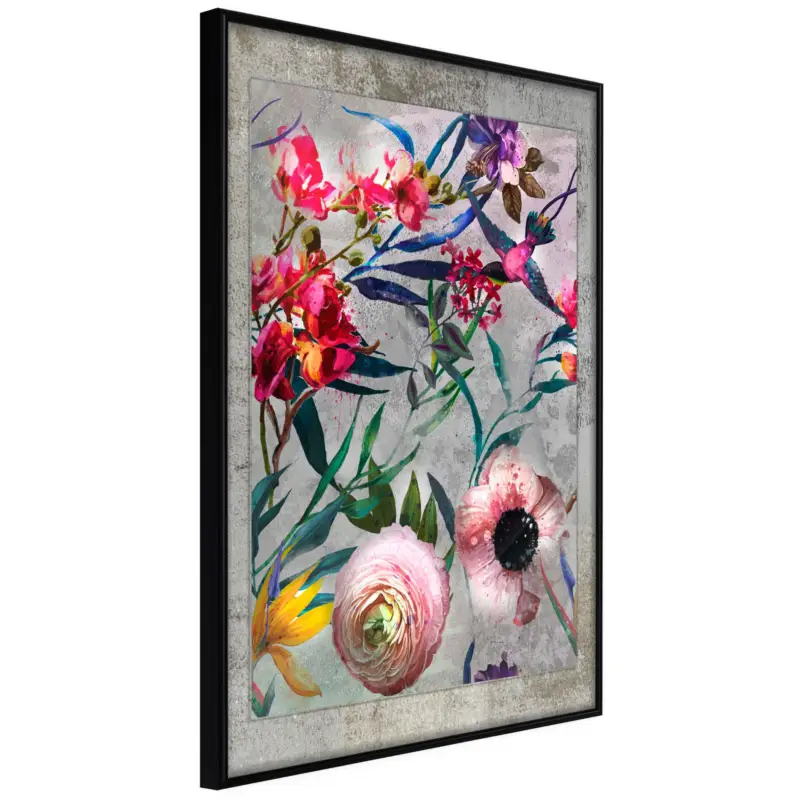Poster 'Rustic Flowers' Op = Op