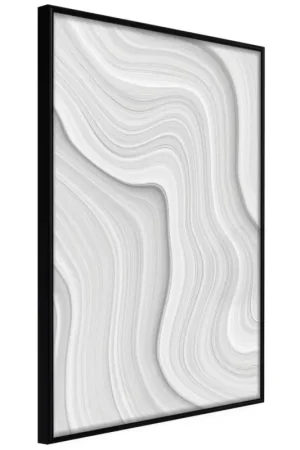 Lage Kosten Poster 'Snow Contour Lines'