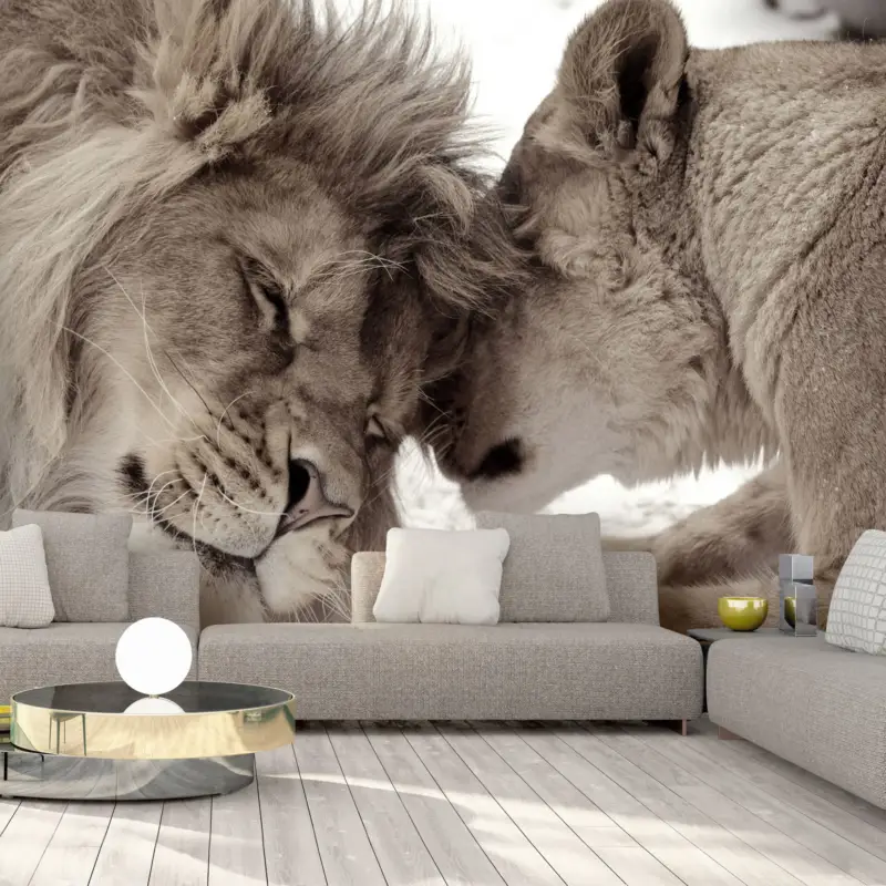 Behang 'Lion' Betaalbaar