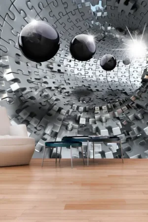 Behang 'Puzzle - Tunnel' Snelle Levering