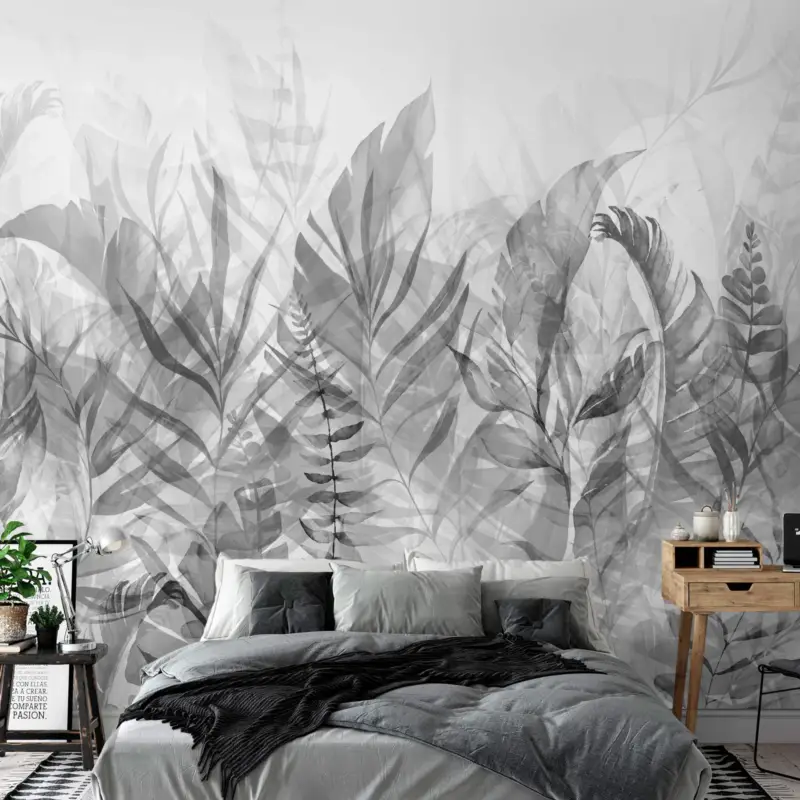 Behang 'Magic Grove (Black and White)' Flitsaanbieding