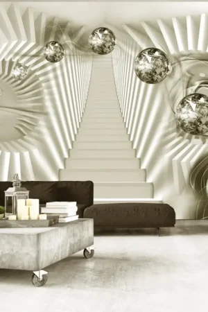 Dagaanbieding Behang 'Take the Stairs to Spacetime'