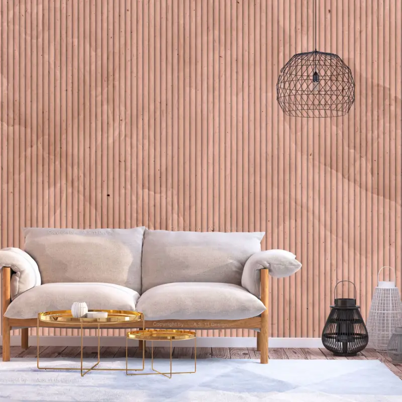Behang 'Pink Reed' Populair