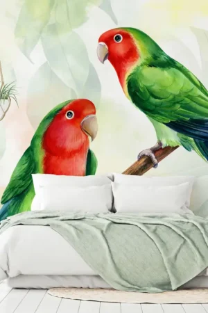 Behang 'Lovebirds' Alleen Vandaag