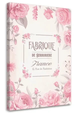 Canvas Poster 'Fabrique de Serruriere' Laatste Versie