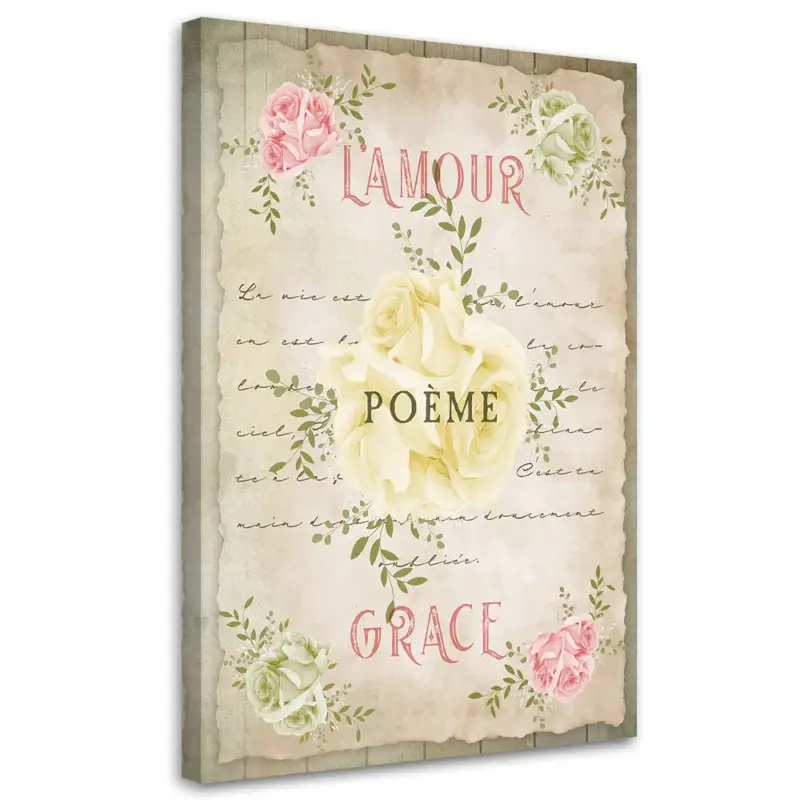 Rechtstreeks Van De Fabrikant Canvas Poster 'L'amour Grace'