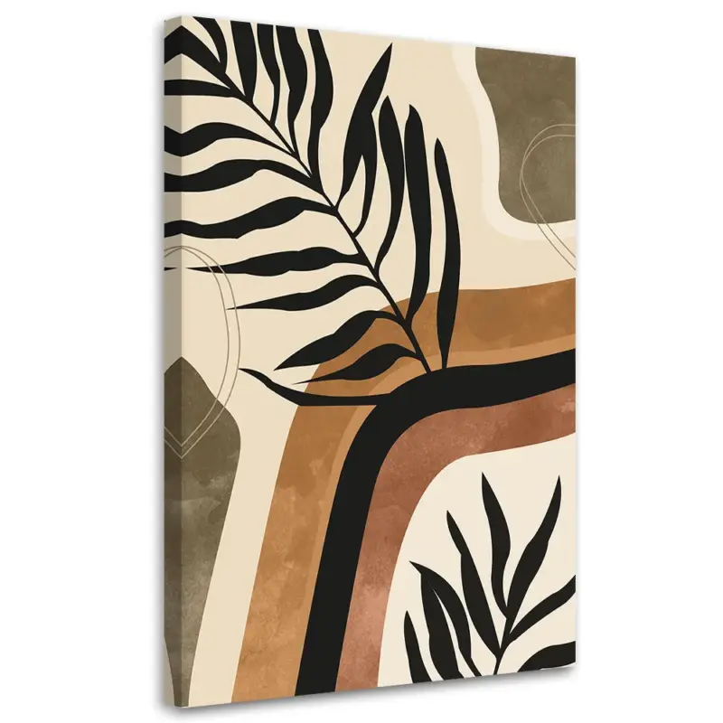 Canvas Poster 'Botanical Leaf Pattern 3' Actieprijs