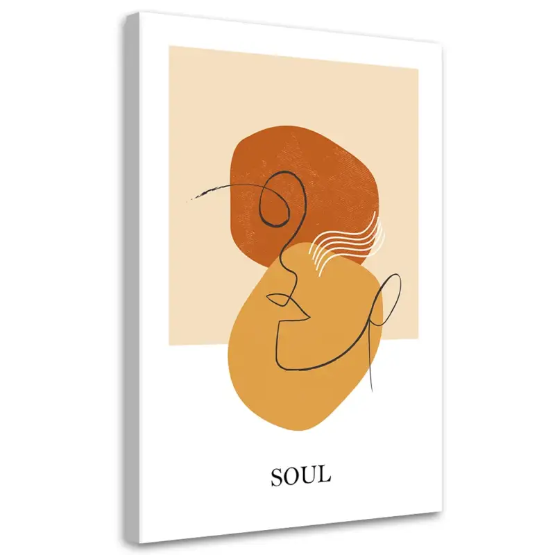 Canvas Poster 'Soul Face Line' Beperkt Aanbod