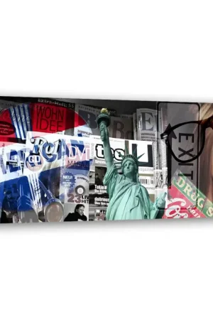 Aanbieding Canvas Poster 'USA Collage'