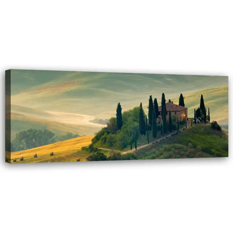 Weekendaanbieding Canvas Poster 'Tuscany Sunlit Serenity'
