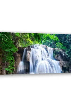 Betaalbaar Canvas Poster 'Majestic Waterfall'