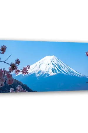Canvas Poster 'Blossoms of Mount Fuji' Gratis Retour