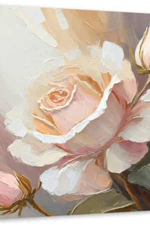 Canvas Poster 'Symphony of Roses 1' Exclusieve Aanbieding