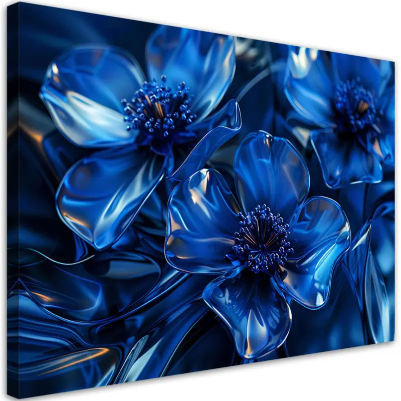 Voordeelprijs Canvas Poster 'Sapphire Prism Blossoms 2'