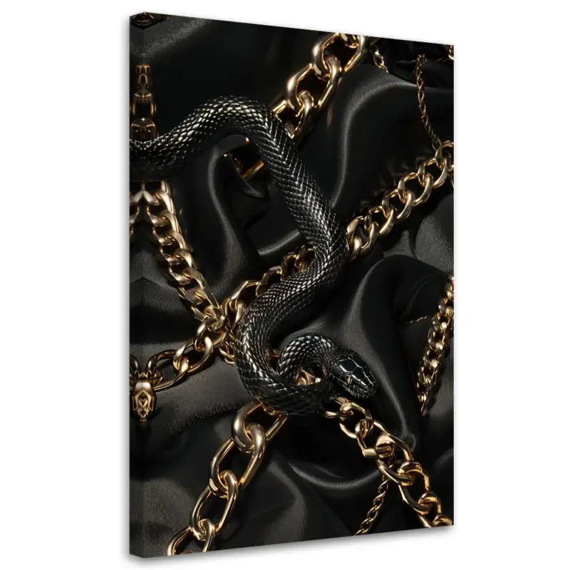 Canvas Poster 'Gold and Snake' Gecertificeerd