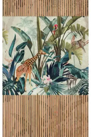 Alleen Vandaag Behang 'Safari Scene' 159x280cm