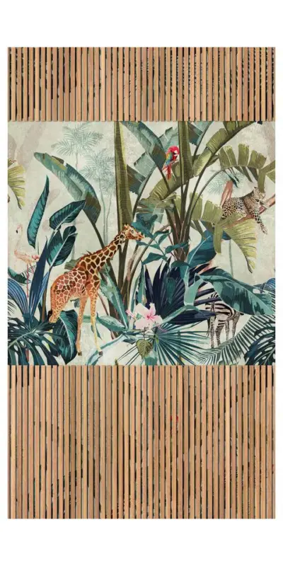 Alleen Vandaag Behang 'Safari Scene' 159x280cm