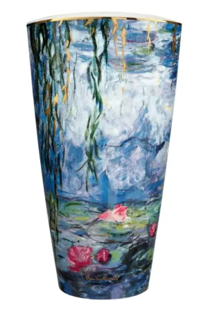 Shop Nu Porseleinen vaas 'Magical Beauty 2' van Claude Monet 20x50x27,5cm