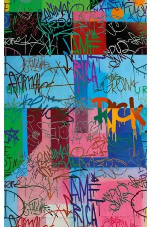 Behang 'Abstract Mix' 159x280cm Superprijs