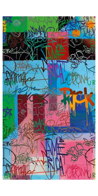 Behang 'Abstract Mix' 159x280cm Superprijs