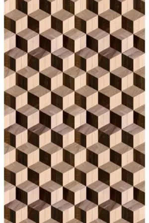 Behang 'Barnwood Strips' 159x280cm Gereduceerde Prijs