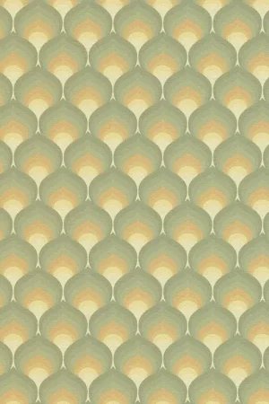 Behang 'Amid Retro Hues' 53x850cm Op = Op
